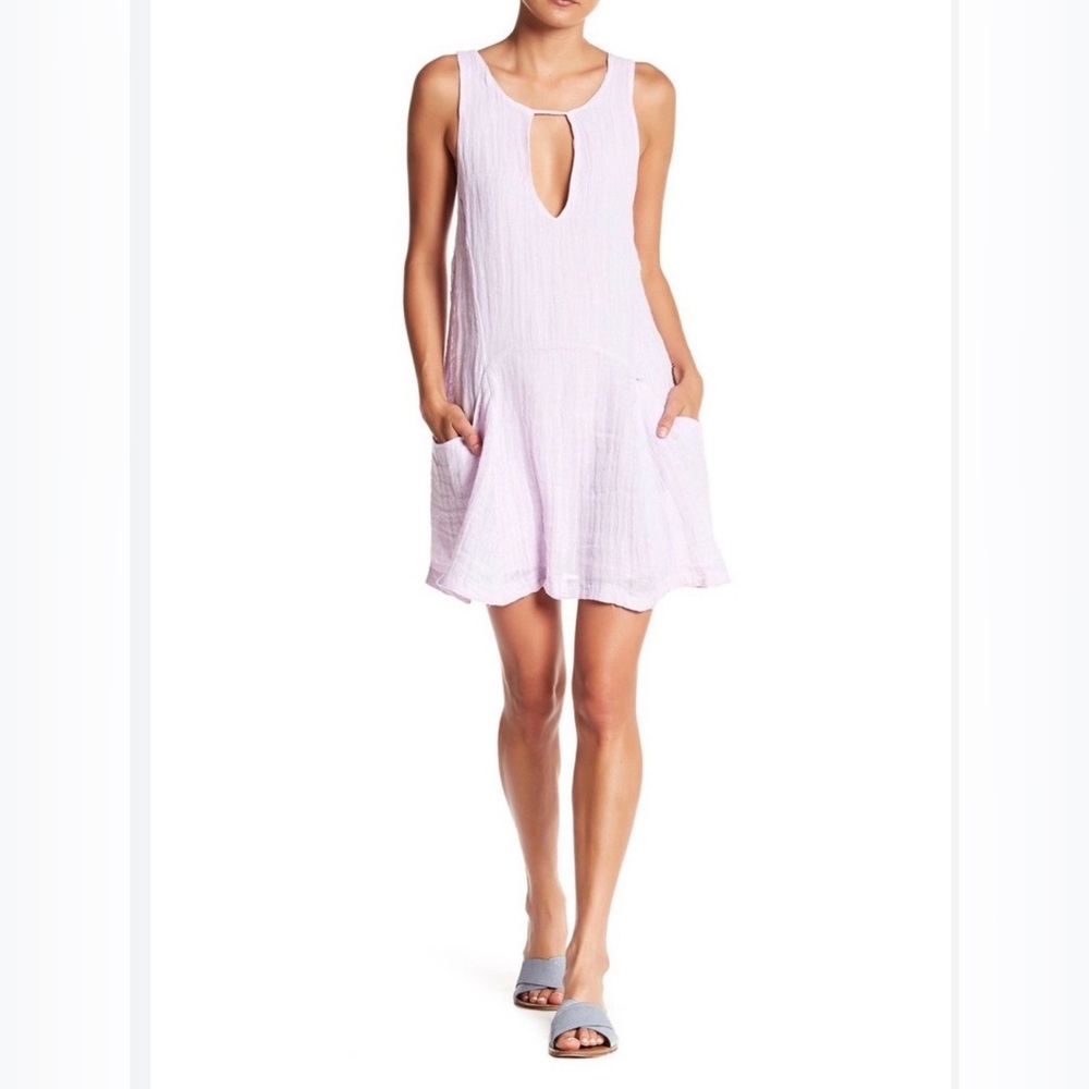 Free People Smooth Sailing Mini dress‎ in Lilac size Small